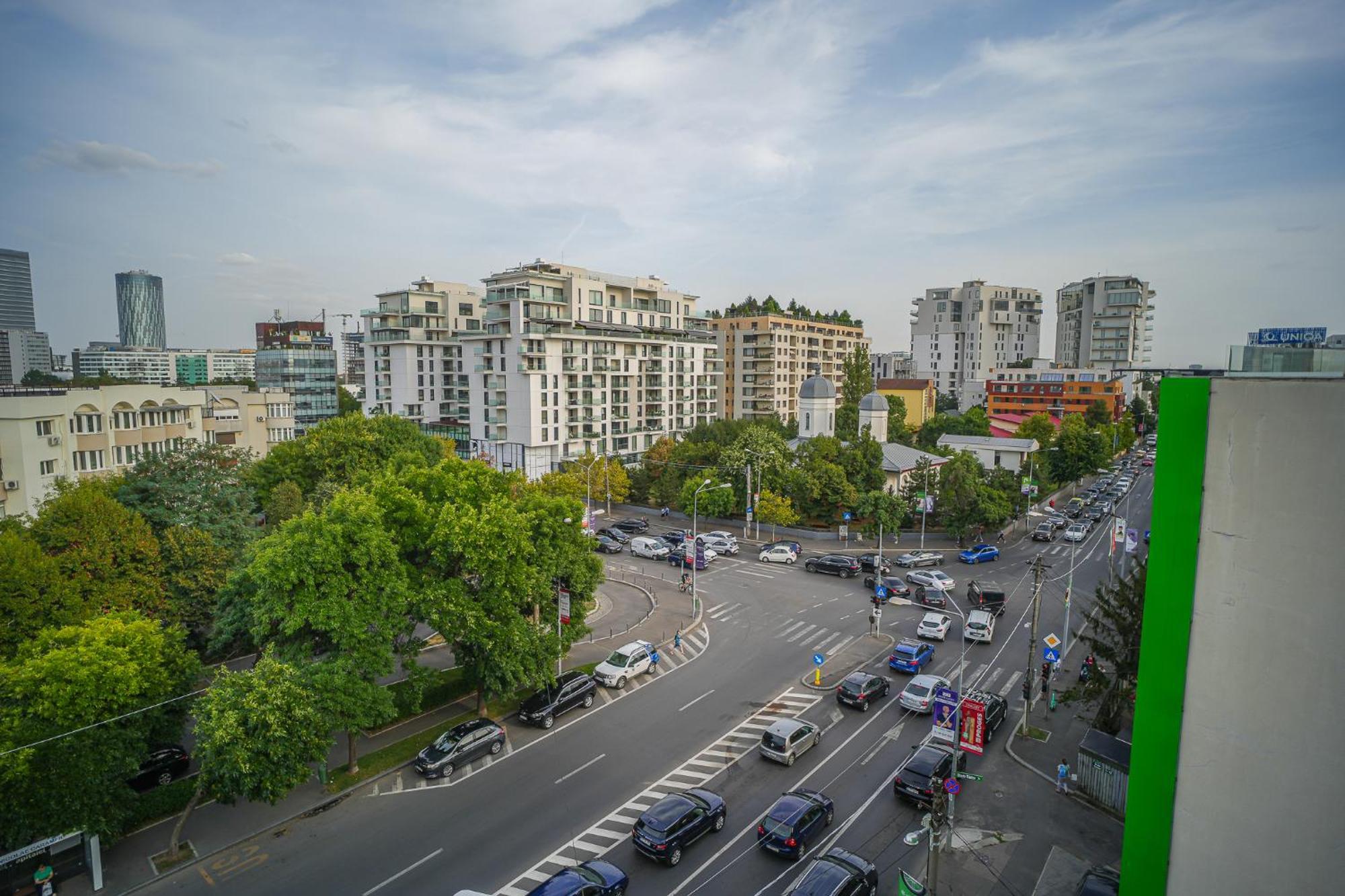 Penthouse With Huge Rooftop Terrace & City View Bukarest Exterior foto