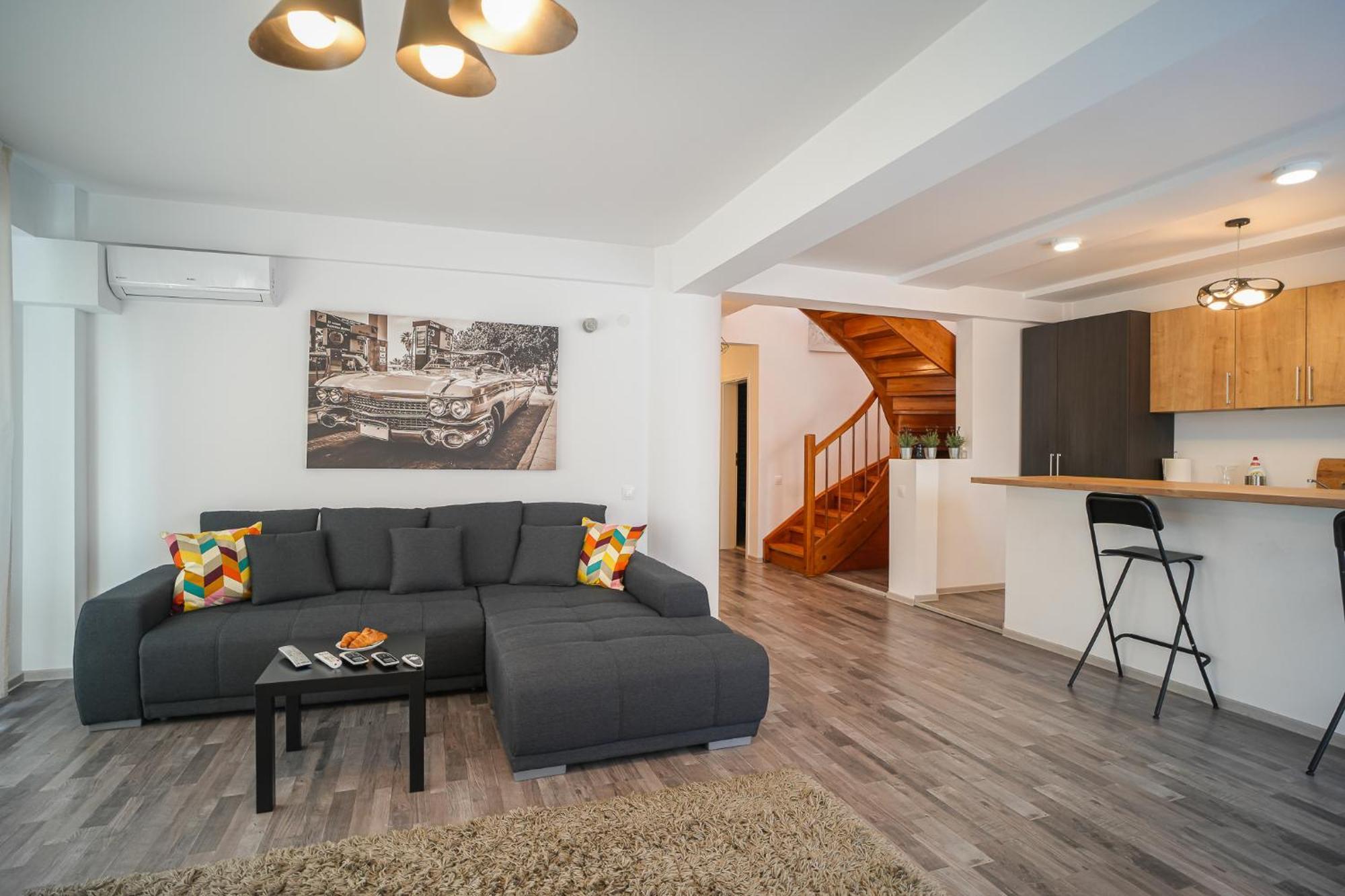 Penthouse With Huge Rooftop Terrace & City View Bukarest Exterior foto
